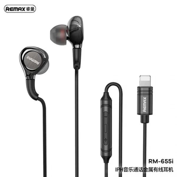 Remax RM-655i Metal Wired Earphone for iPhone 