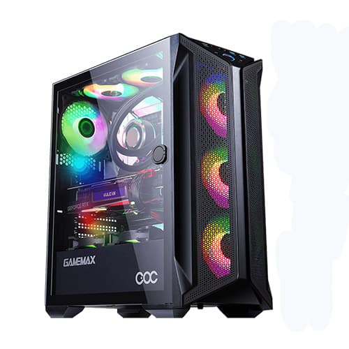 Gamemax Brufen C1 Black Mid Tower E-ATX Gaming Casing
