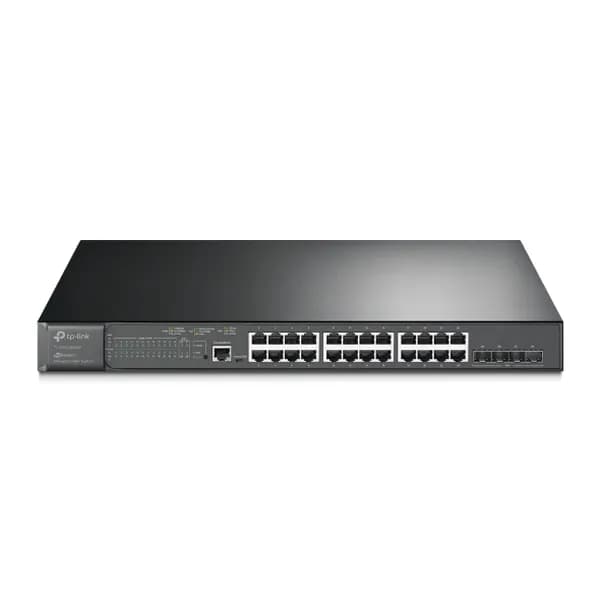 TP-Link JetStream TL-SG3428XMP 24 Port Gigabit and 4 Port 10GE SFP+ L2+ Managed Switch