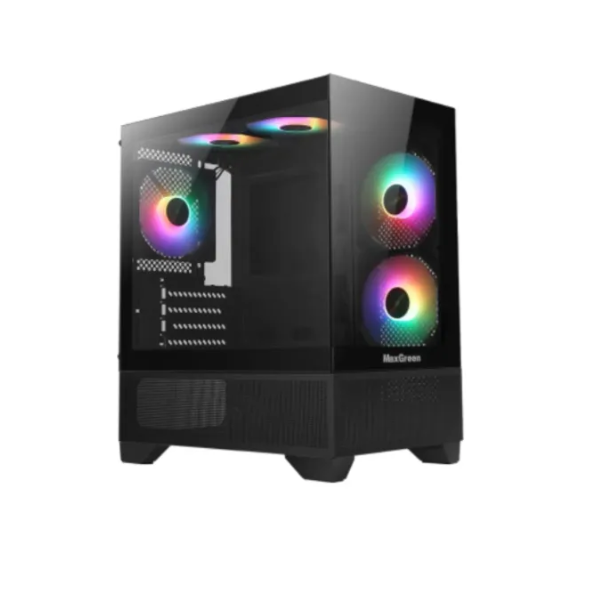 MaxGreen Panora PS5 Mid-Tower M-ATX Gaming Casing With 200W PSU