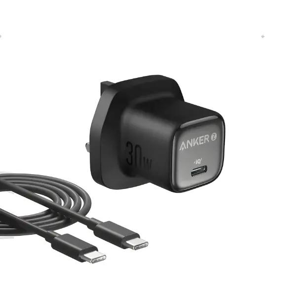 Anker Nano 30W USB-C Fast Charger With USB Cable (B2698K11) Anker Nano 30W USB-C Fast Charger With USB Cable (B2698K11)