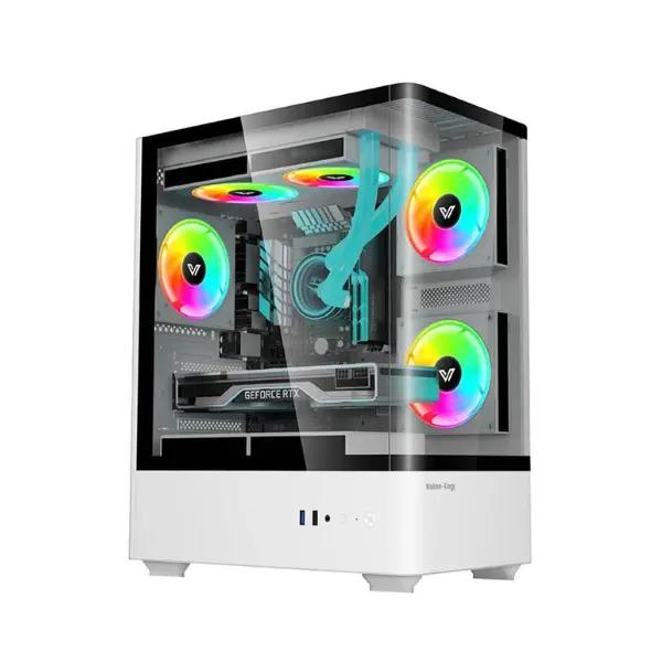 Value Top NUBIA 20F5W Mini Tower Micro ATX Gaming Casing With 5 ARGB Fan Value Top NUBIA 20F5W Mini Tower Micro ATX Gaming Casing With 5 ARGB Fan