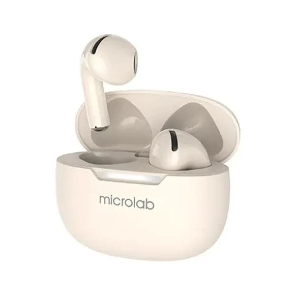 Microlab Wisepods 30 TWS Cream Color Bluetooth Earbuds Microlab Wisepods 30 TWS Cream Color Bluetooth Earbuds
