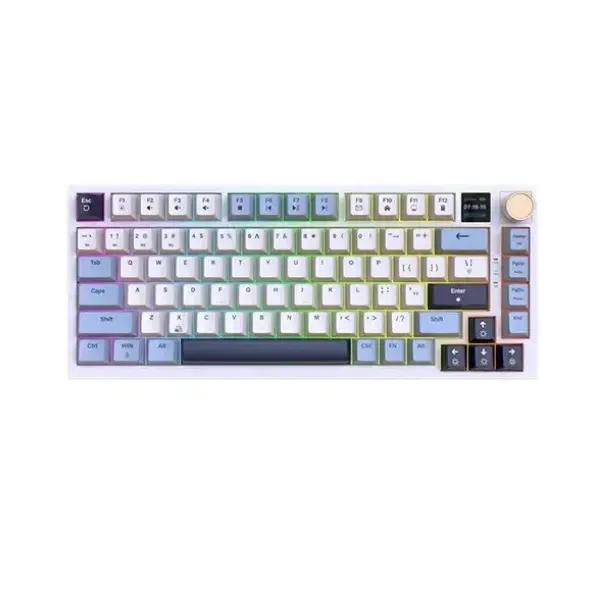 Jedel WKL100 White Tri-Mode Wireless Mechanical RGB Gaming Keyboard Jedel WKL100 White Tri-Mode Wireless Mechanical RGB Gaming Keyboard