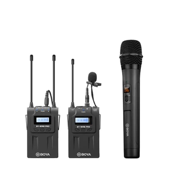 Boya BY-WM8 PRO-K4 UHF Dual Channel Wireless Microphone Boya BY-WM8 PRO-K4 UHF Dual Channel Wireless Microphone