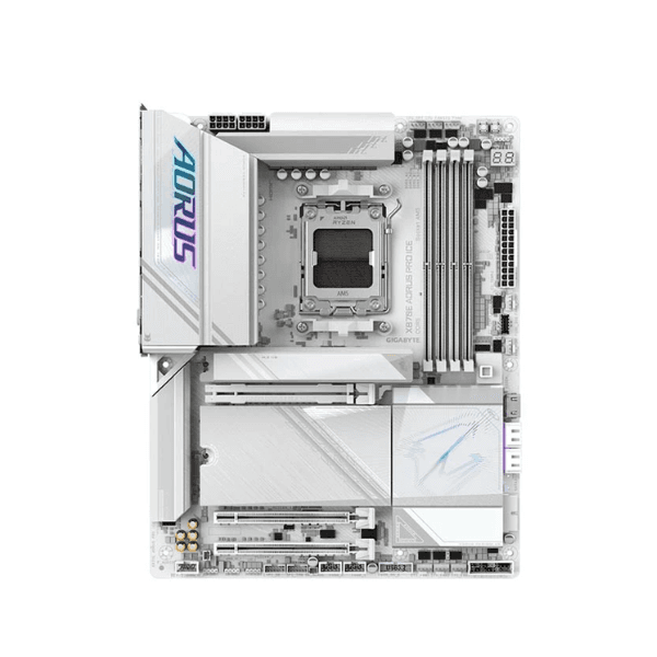 Gigabyte X870E AORUS PRO ICE WiFi 7 DDR5 AMD Gaming Motherboard Gigabyte X870E AORUS PRO ICE WiFi 7 DDR5 AMD Gaming Motherboard