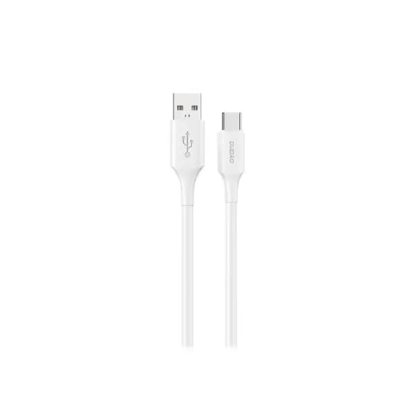 Dudao L2ST 1.2 Meter USB 2.0 to USB Type-C 6A White Fast Charging Data Cable Dudao L2ST 1.2 Meter USB 2.0 to USB Type-C 6A White Fast Charging Data Cable