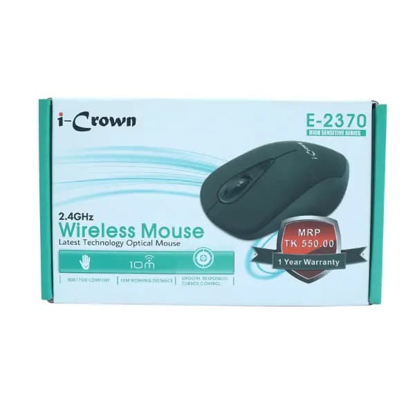 i-Crown E-2370 Optical Wireless Mouse i-Crown E-2370 Optical Wireless Mouse