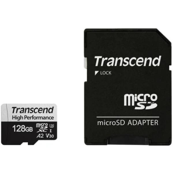Transcend SDXC/SDHC 330S 128GB Micro SD Card With Adapter Transcend SDXC/SDHC 330S 128GB Micro SD Card With Adapter
