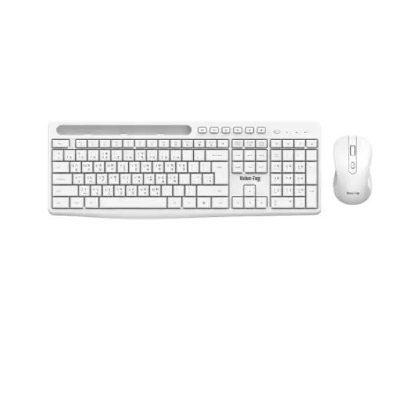 Value Top KMW1096W Silent Office Wireless Keyboard & Mouse Combo With Bangla