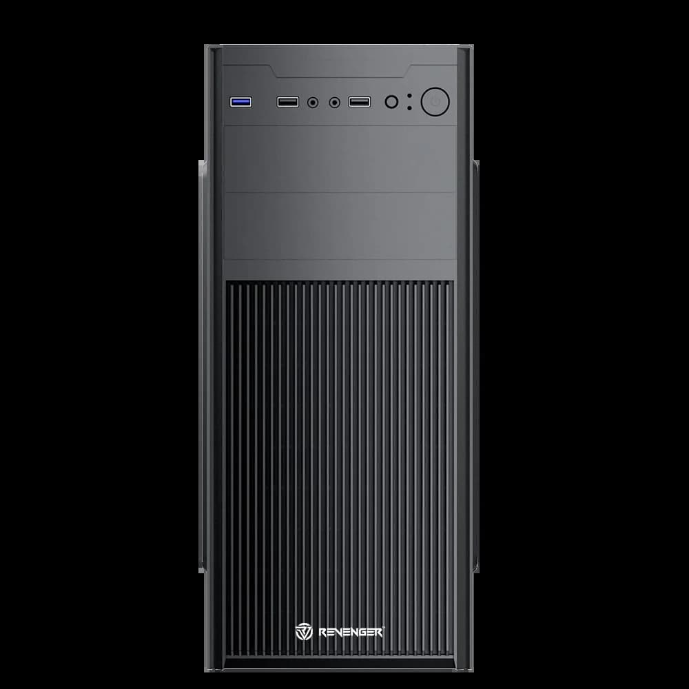 Revenger RV05 Mid Tower Black ATX With Standard PSU Office Casing Revenger RV05 Mid Tower Black ATX With Standard PSU Office Casing