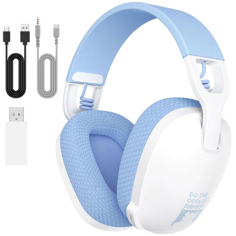 Onikuma B2 Tri-mode 2.4GHz Wireless White Gaming Headset