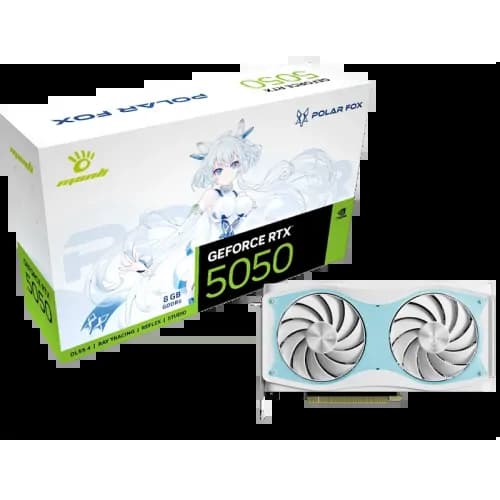Manli Polar Fox GeForce RTX5050 OC 8GB GDDR6 Graphics Card